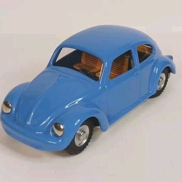 Kovap Volkswagon Beetle Wind-Up Diecast (Tested) VW Blue Vintage Czech - Picture 1 of 14